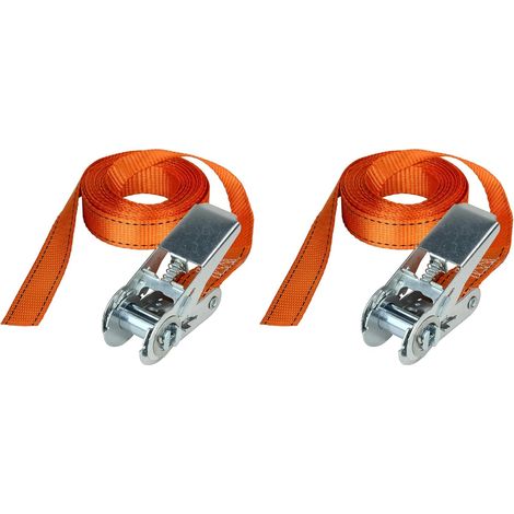 Correa de trinquete 3209EURDAT, naranja, 5 m x 25 mm (paquete de 2)