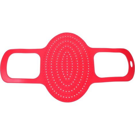 Panier de Cuisson en Silicone Rouge pour Barbecue et Volaille, Design Multifonctionnel Sécurisé, Barbecues Famille Sorties Camping - (1/5)