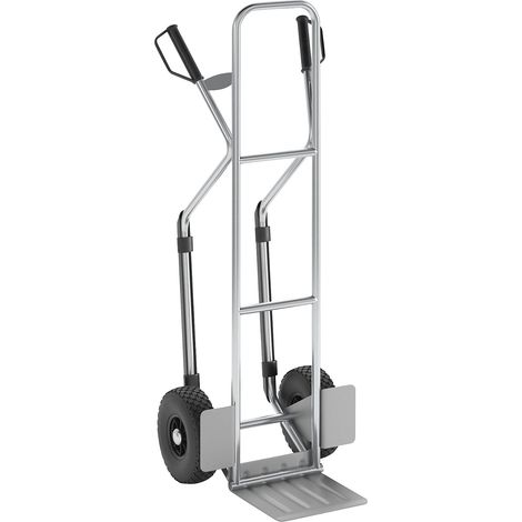 eurokraft pro, Diable en aluminium, modèle XL: grande bavette (1/5)