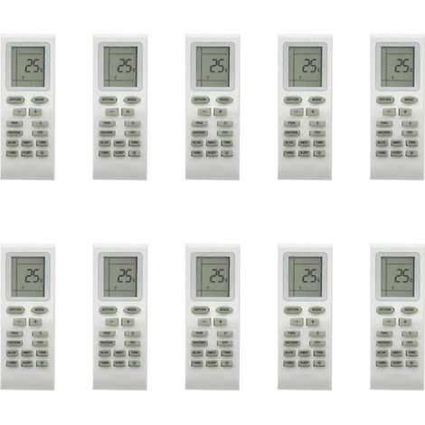 10 télécommandes universelles de remplacement pour climatiseur Gree YBOF, YB1FA, YB1F2 et YBOF2 (1/5)