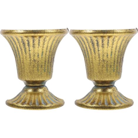 2 Stück halbmetallene Urnenvasen halbtransparente