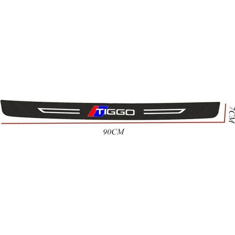 (1 pièce) Autocollant de protection de seuil de porte pour CHERY TIGGO 3 4 5 7 8 PRO 2005-2022,autocollant de pare-chocs arrière en fibre de carbone,accessoires (1/3)