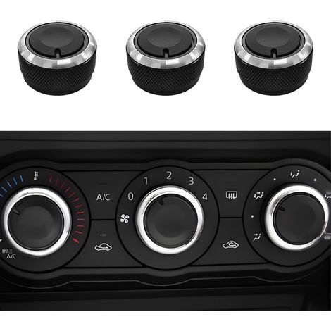 Perillas de control de climatización de repuesto para calentador de 3 piezas, aptas para Tacoma 2005-2015, accesorios para coche.