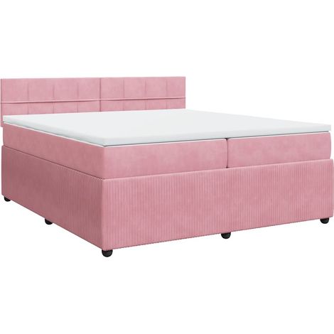 Maison Exclusive - Boxspringbett mit Matratze Rosa 200x200 cm Sam