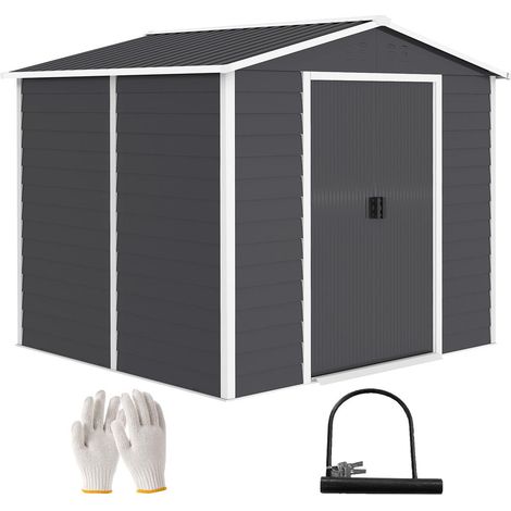 Protéger et stocker votre matériel extérieur : Abri de jardin métal avec toit étanche ventilé et fermeture sécurisée (1/5)