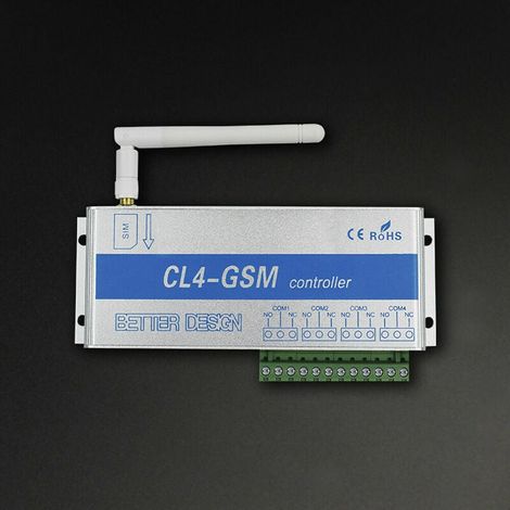 Interrupteur de relais de commande à distance sans fil GSM à 4 canaux pour téléphone portable, commande intelligente par appel téléphonique et SMS, commande à distance pour pompe