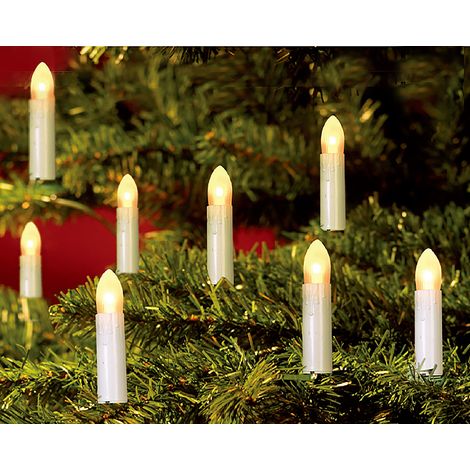 TrendLine Kerzenlichterkette mit Timer 870 cm warmweiß für Außen 30 LED