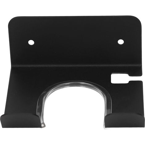 Wandmontierter Haartrocknerhalter aus Edelstahl, Haartrocknerständer für Badezimmer, Waschraum, Schwarz (1/5)