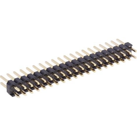 TRU COMPONENTS Stiftleiste (Standard) Anzahl Reihen: 2 Polzahl je Reihe: 20 1581034 1 St.