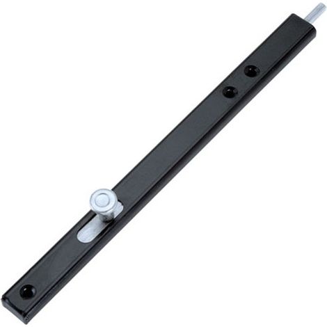 Metalideal  Verrou ou loquet vertical noir avec pointe - Longueur 200 mm