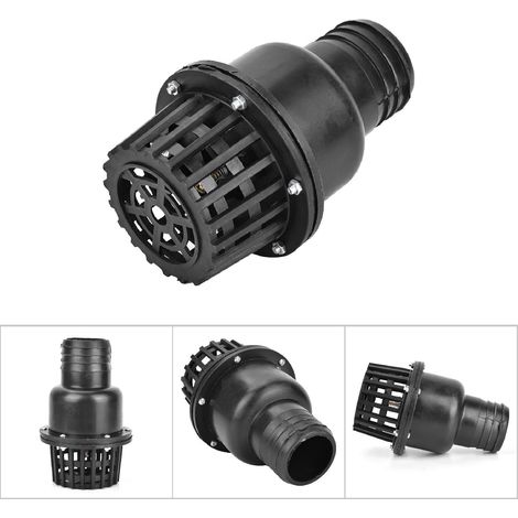 Clapet anti-retour plat en PVC noir pour pompe à eau basse pression (2,5 pouces) (1/5)