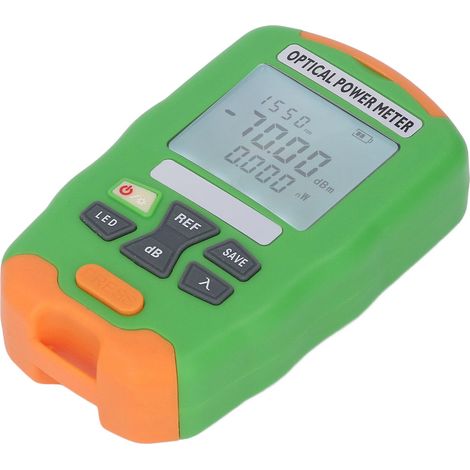 Testeur de Puissance Fibre Optique, Mesureur -70 à +10 dBm Rechargeable pour Réseaux et Télécoms