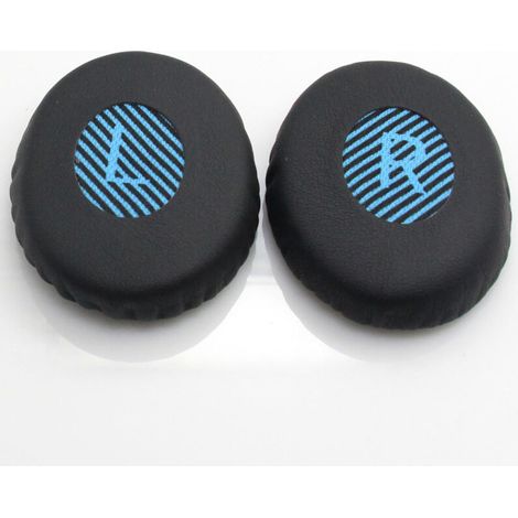 Lot de 2 coussinets d'oreille de rechange en similicuir pour casque (1/5)