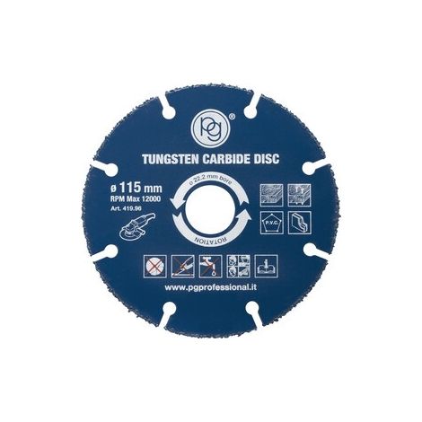 LAMA CIRCOLARE X LEGNO AL TUNGSTENO PG