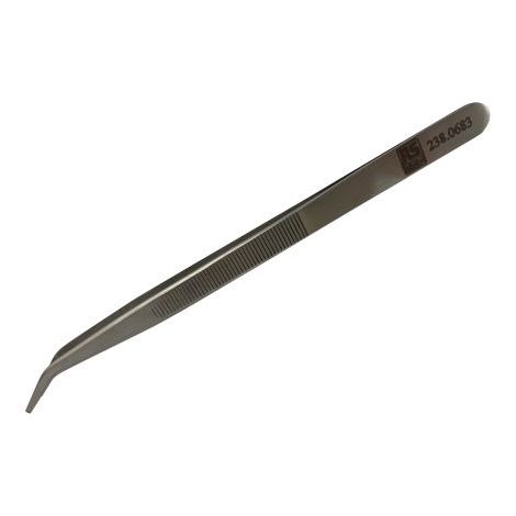 Brucelles de précision RS PRO 19PSA pointe Incurvé en acier austénitique à faible de teneur en carbone, L. 160 mm ( Prix pour 1 )