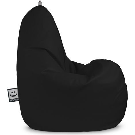 Puff Relax Polipiel Negro Infantil Happers