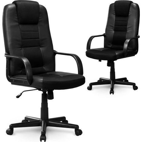 Micro-mesh leather armchair Sofotel 518B black (1/5)