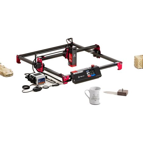 Machine de gravure et de découpe au laser, écran tactile de 3,5 pouces, fonctionnalités de fonctionnement sécurisé, ALDK-MK2 ensemble 10W, 10W (1/2)
