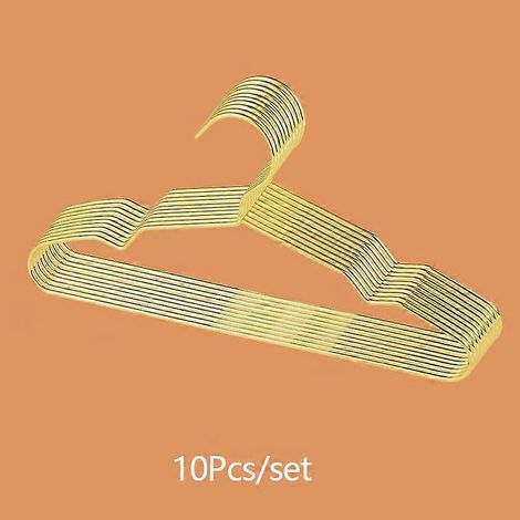 Lot de 10 mini cintres pour animaux, petits cintres dorés en fil de métal pour vêtements et enfants