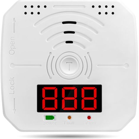 Kohlenmonoxidmelder, elektrochemischer Sensor, Digitalanzeige, akustischer und optischer Alarm, LED-Anzeige, diverse Funktionen
