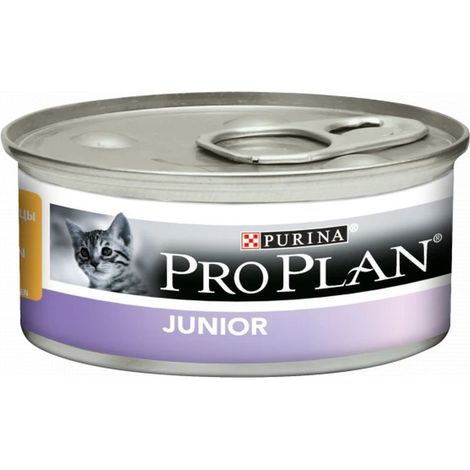 Purina Pro Plan Kitten Gatto, Mousse con Pollo, 24 Lattine da 85 gr