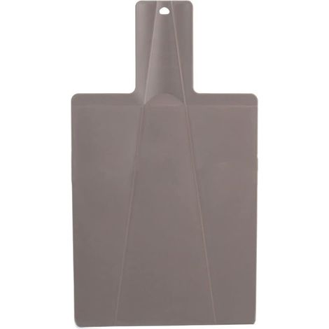 1 planche à découper pliable en plastique, 38 x 21,5 cm, antidérapante et pliable pour cuisine, pique-nique, couper des fruits, des légumes, de la viande (gris) (1/5)