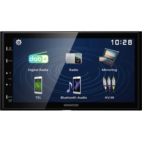 Kenwood Electronics DMX129DAB récepteur multimédia de voiture Noir 64 W Bluetooth (1/4)