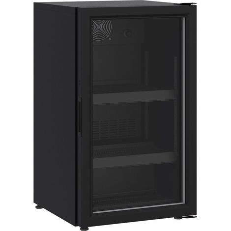 Réfrigérateur posable porte en verre 136l noir - Combisteel (1/4)