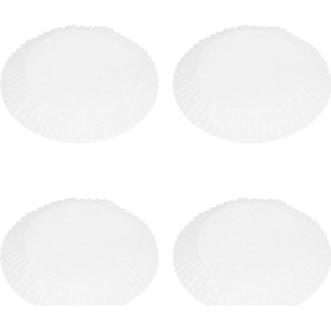 50 pièces papier cuisson jetable antiadhésif pour friteuse, patisserie, grand blanc 20cm/7,9in (1/5)
