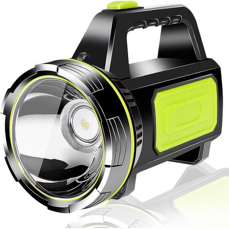 LaBlanc - Torcia LED ricaricabile super luminosa da 1000 lm, torcia da campeggio portatile, torcia standard impermeabile IPX5 con 2 modalità per emergenze all'aperto
