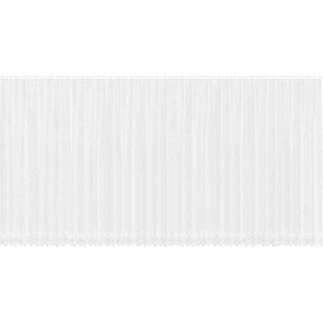 Rideaux avec des rideaux Blanc 500x100cm Polyester CFW60052 (1/5)