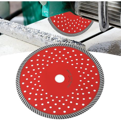 Disque de coupe diamanté pour scie circulaire, lame rouge multifonctionnelle pour béton, granit et marbre, 230 mm (1/5)