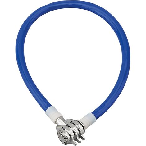 Antifurto a combinazione Twisty, 3 cifre, cavo d'acciaio, bicicletta, 5mmx0.5m - THIRARD