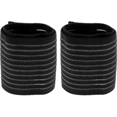 TRADE SHOP - Polso Benda Polsiera Fasciatura Di Supporto Polsino Elastico Accessori Nero - (1/3)