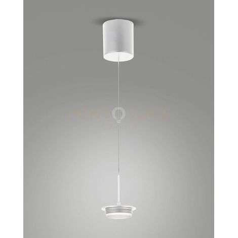 3805-40-102 MONTATURA SALI SCENDI BIANCA COMPLETA A LED CCT 2700K - 3000K - 4000K- 14W - 1510 lm 1 LUCE DIMMERABILE