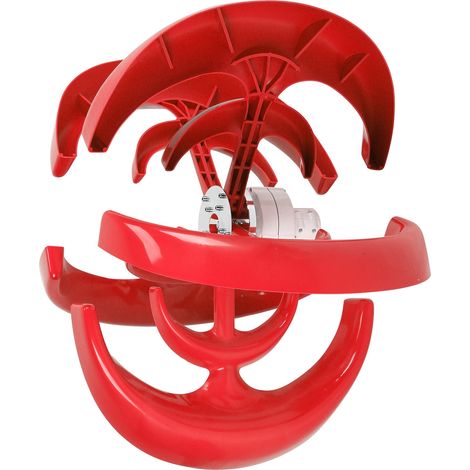 Kit éolienne 1200W, générateur à 5 pales, moteur AC, système solaire, type lanterne, double couche, rouge (24V) (1/5)