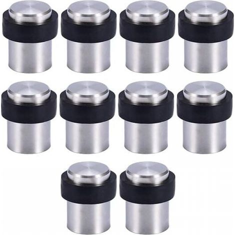 10 X Butoir de Porte de Sol 4.5 cm en Acier Inox Arrêt de Porte Butoir Bloque Porte (1/5)