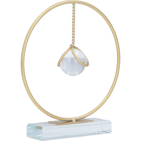 Moderne abstrakte Kristallkugel-Pendelleuchte, Bürodekoration, TV-Ständer-Ornament, Ausstellungsstück (Modell: 7129H-02 rund - Kristallkugel) (1/5)