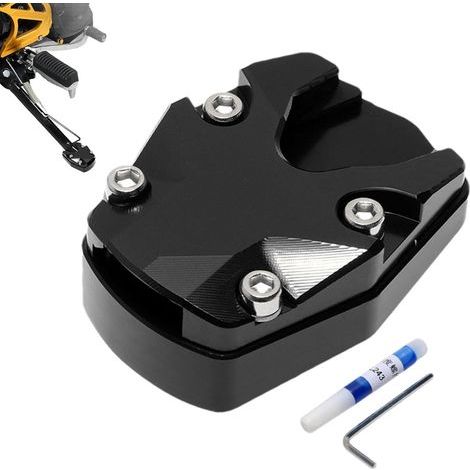Motorcycle Kickstand Extension Pad, Side Extension Plate for Motorcycle Kickstand Foot, Support Plate Extension Accessories (1/5)
