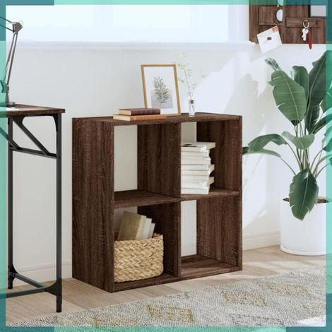 852831 Bibliothèque chêne marron 68,5x32x68,5 cm bois d'ingénierie (1/5)