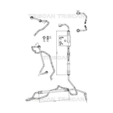 Tuyau hydraulique, direction TRISCAN 8516 11010 BMW 32 41 6 761 507