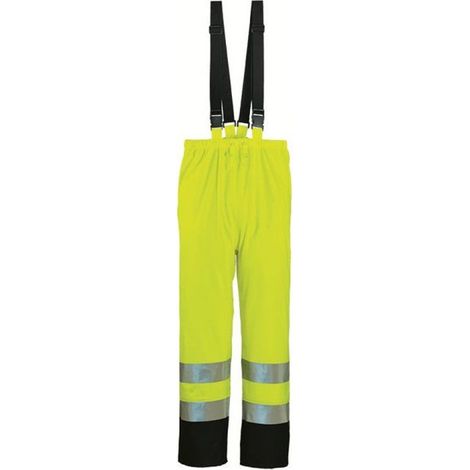 Pantalon de pluie haute visibilité Coverguard HARBOR Jaune/Marine Taille L (1/3)