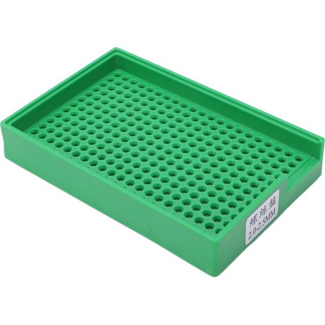 Screw Arrangement Tray Multi V Shaped Hole Uniform Aperture Screw Organization Plate for Industrial Work 2‑2.5mm/0.08‑0.1in (273 Hole)