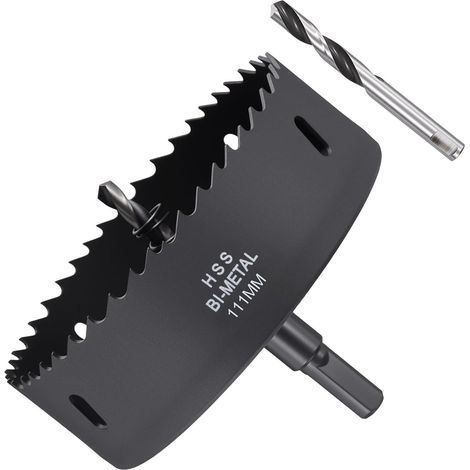 Kit de Scies Cloche Bi-Métal 111mm (4-3/8") Bois Noir (1/5)