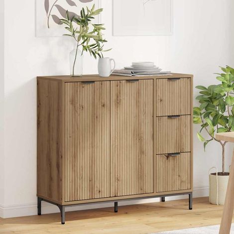 Sideboard Artisan-Eiche 89,5 x 33 x 82 cm Holzwerkstoff (1/5)