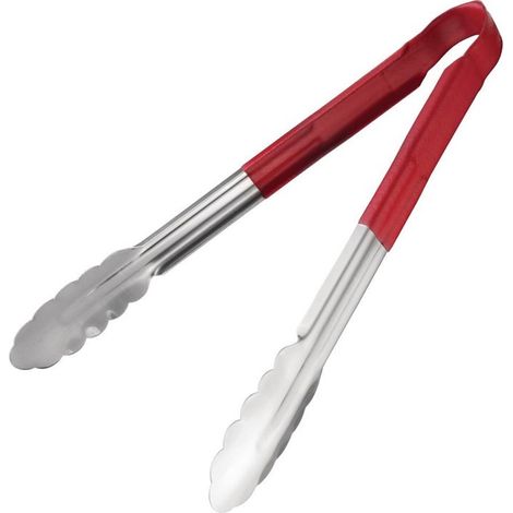 Pince de Service Rouge en Inox - 300 mm (1/4)