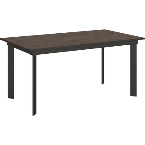 Tavolo allungabile 90x160/220 cm Cumar Noce telaio Antracite (1/5)