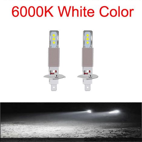 4 pièces H1 LED Ampoules moto Phare 20000LM 6000K blanc lampe 80W 6SMD Ampoules voiture antibrouillard lampe Turn Signals (1/3)