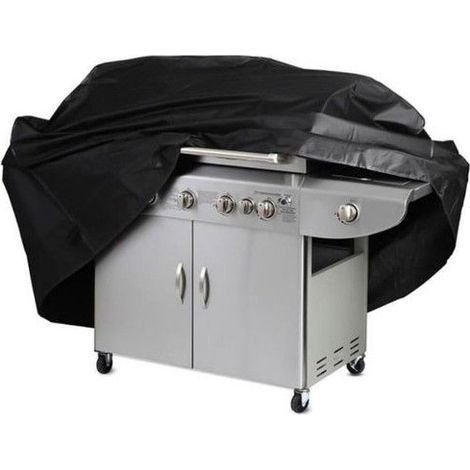 Housse de Protection pour Barbecue à Gaz - Bâche Imperméable en Tissu d'Oxford 210D - Noir - XL/17061117CM (1/4)