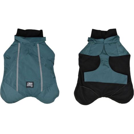 Veste Imperméable Chien "Polaire" 40cm Émeraude (1/5)